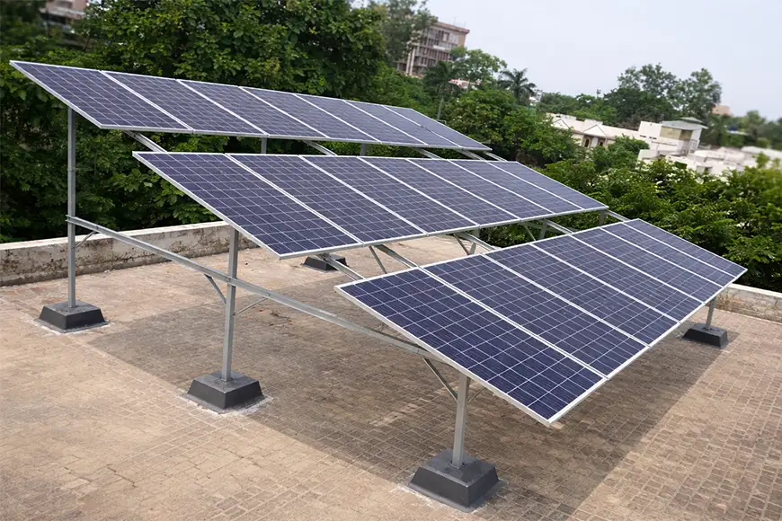 GI galvanized iron solar mounting structure